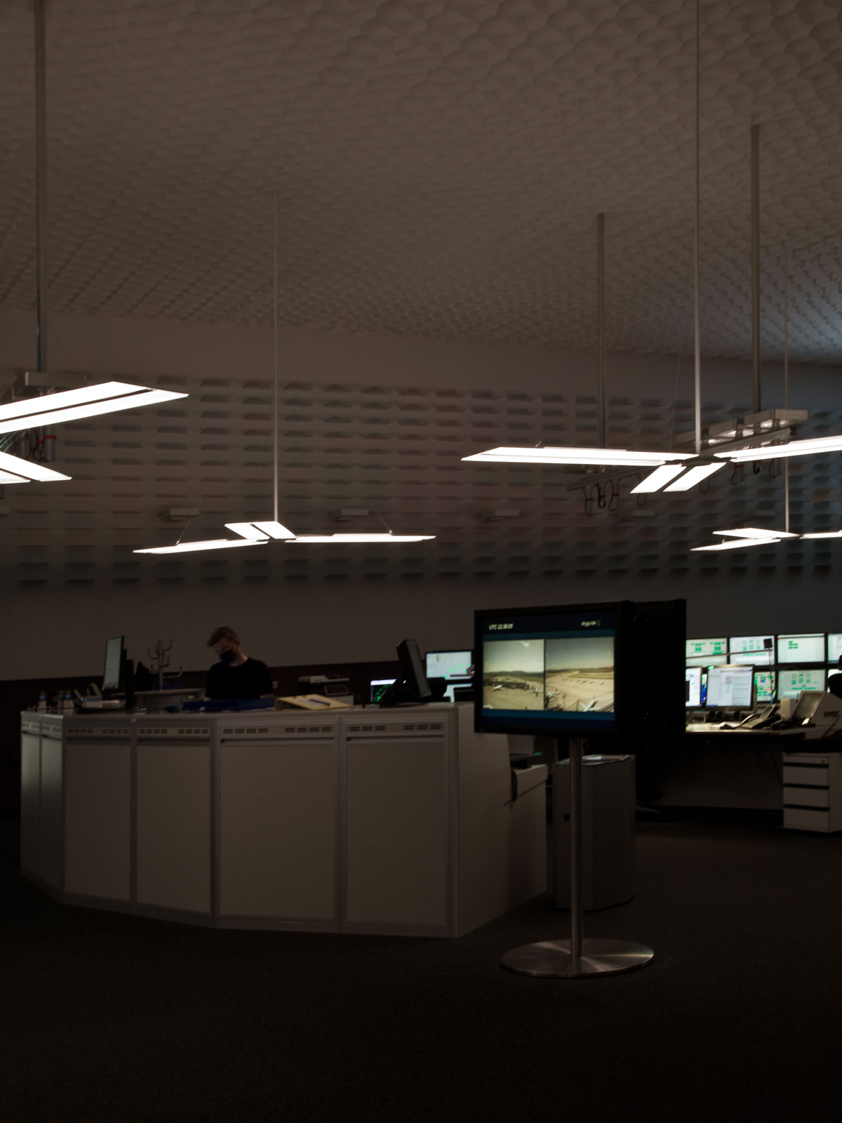 Lichtplanung, Skyguide, Kontrollzentrum, bei Dunkelheit